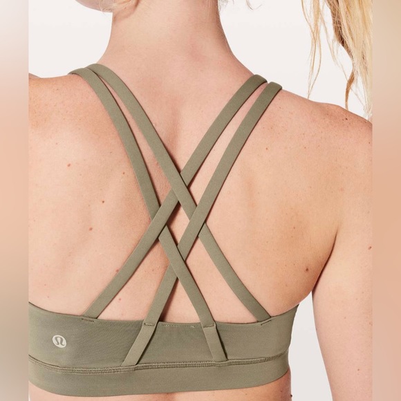 Lululemon Green Fern Highlander Energy Bra - Picture 2 of 4